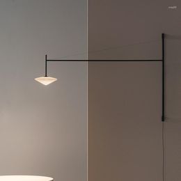 Wall Lamp Light Background Nordic Led Living Room Deocration Bathroom Corridor Long Rocker Arm