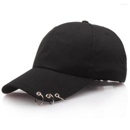 Ball Caps High Quality Adjustable Baseball Hat With Ring Outdoor Sports Sun Cap For Women Men Fashion Snapback Hiphop Boy Gril