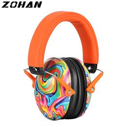 Ear Muffs ZOHAN Kid Ear Protection Baby Noise Earmuffs Noise Reduction Ear Defenders earmuff for children Adjustable nrr 25db Safety 230717