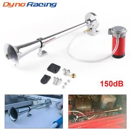 12V Super Loud 150dB Single Trumpet Air Horn Compressor for Car Truck Boat Train Horn Hooter For Auto Sound Signal303k