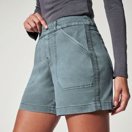 Women's Shorts Fashion Elastic Twill for Women Harajuku Streetwear Clothing Solid Casual Womens with Pockets 230718