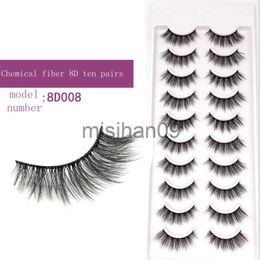 Wholesale New 10 Pairs 3D Mink Hair False Eyelashes Wispy Fluffy Long Natural Makeup Tools Faux Eye Lashes Maquiagem J230717