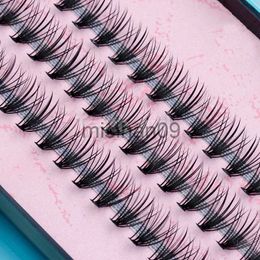 False Eyelashes New Natural Long Black Individual False Eyelashes Eye Lash Extension Makeup Tool 57 Knots 8 10 12 14MM Available J230717