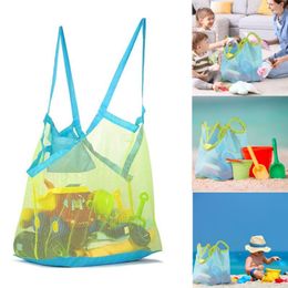 Storage Bags Children Sand Away Protable Mesh Bag Kids Toys Large Beach For Swimming Towel Clothes Women Cosmetic Makeup