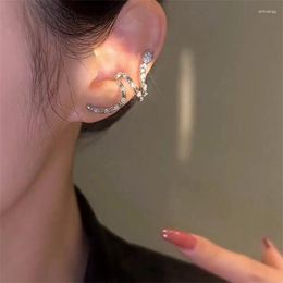 Backs Earrings Korean Sparkling Zircon Snake Clip For Women Fashion Exquisite Without Piercing Ear Cuff Wedding Party Jewellery Gift