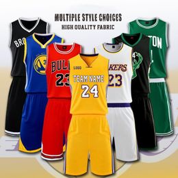 Outdoor TShirts Custom Basketball Jersey Set for Men Kids Club College Team Professional Basketball Training Uniforms Suit Quick Dry Sportswear 230718