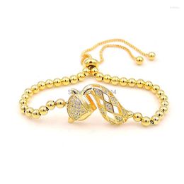 Charm Bracelets 25x17x5mm Micro Pave Clear CZ Connecctor Bracelet Gold Or Silver Plated