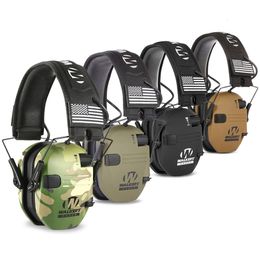 Ear Muffs Shooting Ear Protection Safety Earmuffs Noise Reduction Slim Shooter Electronic Muffs Hearing Protector for Huning NRR23dB 230717