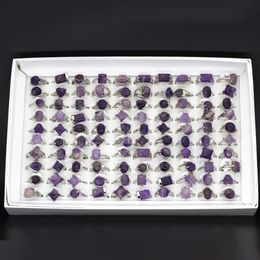 Mix Lot Women Rings Natural Stone Rings For Natural Stone Collection Lovers 20pcs Whole Party gift350d