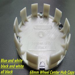4pcs High Quality Blue White Black White Wheel Centre Cap Badge Emblems 68mm 10 Clips FOR BMW Series 3 4 5 6 X E30 E45 Z4 318 DHL291o