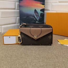 Wallets Designer Bag Women Wallet with key chain leather purse Card Bag Classic Printed handbag Stylish Money clip Passport clip