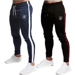 Mens Pants highquality Sik Silk brand polyester mens fitness and leisure daily training sports running pants 230718