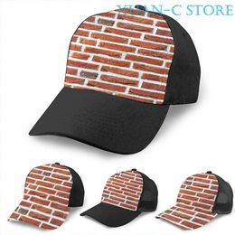 Ball Caps Brick Wall Basketball Cap(4) Men Women Fashion All Over Print Black Unisex Adult Hat
