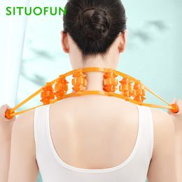 Other Massage Items Back Shoulder Neck Muscle Massager Meridian Massage Tool Cellulite Foot Body Massager Fitness Physiotherapy Massage Roller 230718