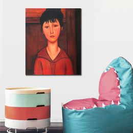 Nude Painting Canvas Art Handmade Amedeo Modigliani di Head of A Young Girl Art Oil Artwork Modern Home Decor