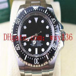 Luxury Men's Watches Sea-Dweller 116660 44MM Black Dial And Ceramic Bezel Sapphire Asia 2813 Movement Automatic Machinery Men291l