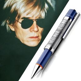 GIFTPEN Luxury Pens Limited Special Edition Andy Warhol Reliefs Barrel Metal Ballpoint Writing Office School Supplies242z