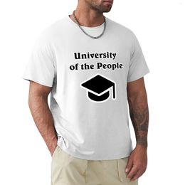 Men's Polos University Of The People T-Shirt Custom T Shirt Shirts Design Your Own Tee Anime Heavyweight For Men