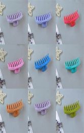 Solid Colour Plastic Clamps Fashion Big Jaw Clips Ponytail Nonslip Claw Clip Simplicity Versatile 1 35wd