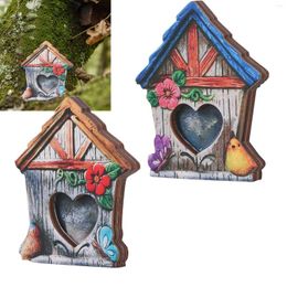 Garden Decorations Fairy Gnome Door Figurines Elf Home For Yard Art Tree Sculpture Statues Decor Outdoor