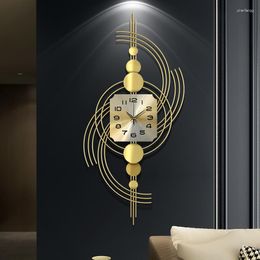 Wall Clocks Luxury Modern Design Clock Silent Movement Living Room Gold Large Creative Orologio Da Parete Watch Home Decoration