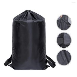 Storage Bags Large Laundry Bag Heavy Duty Polyester Washing Backpack With 2 Adjustable Shoulder Straps For School Camping