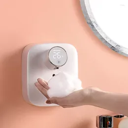 Liquid Soap Dispenser Foam Multi-Function Wall Mounted Temperature Non-Contact Infrared Intelligent Induction Distributor