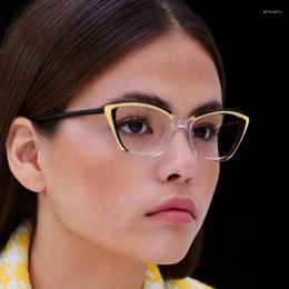 Sunglasses Frames Cat Eye Glasses Women Anti Blue Light Prescription Eyeglasses Fashion Designer Computer