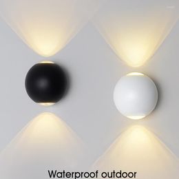 Wall Lamp LED Outdoor Waterproof Light Simple Courtyard Spherical Corridor Atmosphere Balcony Spot