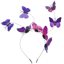 Bandanas Butterfly Headband Hair Hoop Party Headpieces Women Headdress Wedding Brides Bohemia Decorative Iron Woman Boho Outfit