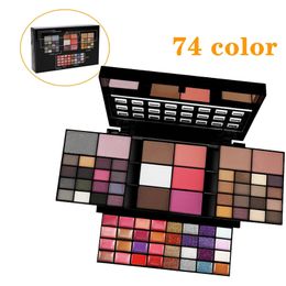 Cień cieni do powiek Glitter Makeup Zestaw makijażu 1874 Kolor powietrza proszkowa paleta warstwy Komprecjoner Lipstick Proszek Róż Blush Make UP Zestaw 230717