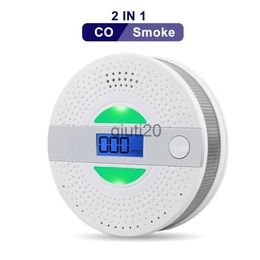 Other Alarm Accessories 2 in 1 Co Smoke complex Alarm Carbon Monoxide Detector Voice Warn Sensor Home Security Protection High Sensitive 85 db loud x0718