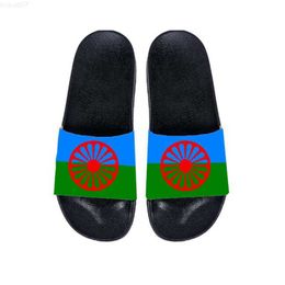 Slippers Gypsy Custom Slides for Men Gipsy Proud Slippers Print Sandals Outdoor Non-slip Beach Shoes L230718