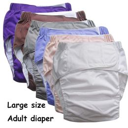 Reusable Adult Diaper for Old People and Disabled Super Large Size Adjustable Tpu Coat Waterproof Incontinence Pants Undeweard30 2303o