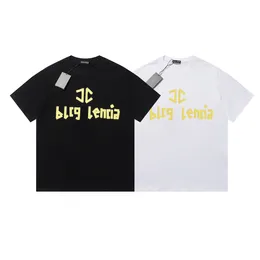 BLCG LENCIA Summer T-Shirts High Street Hip-Hop Style 100% Cotton Quality Men and Women Drop Sleeve Loose Tshirts Oversize Tops 23246