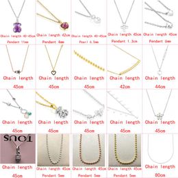 2021 new style 100% 925 sterling silver fashion classic Diy cute bear elegant ladies fashion necklace whole factory direct sal280Z