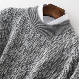 Men's Sweaters Merino Wool Sweater Men O-Neck Pullovers 2023 Autumn Winter Soft Thick Warm Jersey Jumper Knitted Top