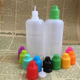 700Pcs 100ml PE E liquid Empty Bottles Plastic Soft Dropper Bottles with Childproof Caps Long Thin Tips Lnvca