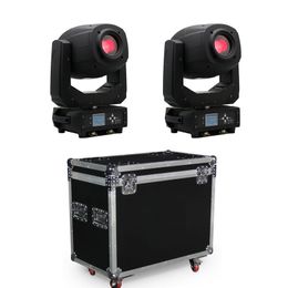 Stage lightings LED moving head light beam spot wash zoom 2 units with flight case packing217e