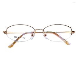 Sunglasses Fashion Trend Oval Ultralight Alloy Frame Reading Glasses Memory Temples For Men Women 1 1.5 2 2.5 3 3.5 4