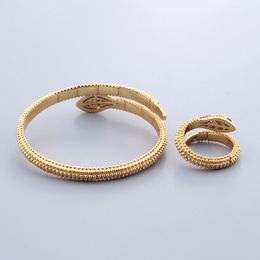 womens 18K gold snake silver bangle bracelets for women daughter and mom set ring tennis Fashion unisex Jewellery designer jewlery party Surprise gift Wedding cool