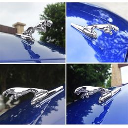 Solid Metal alloy Jaguar Badge Sticker Panther Leopard Grill Front Hood Emblem For XF XFL XFR XJ XJ6 XK S F TYPE256S