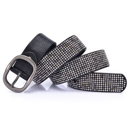 Neck Ties Rivet Belt Fashion Women's Studded Belts High Quality Female PU Leather Rock Women Strap Hip Hop belt for jeans 230718