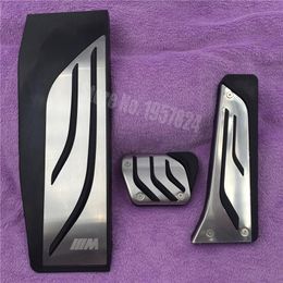 Non-Drilling Gas Fuel Brake Footrest Pedal Plate Pad AT For BMW New 1 2 3 4 5 6 7 series GT X3 X4 X5 X6 Z4 F30 F31 F34 LHD255G