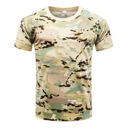 Quick Dry Camouflage T-Shirt Fitness Tights Men Cycling Jersey T Shirt Running Outdoor Sportswear