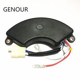 CQJY AVR For 5KW 6KW 7KW single phase Gasoline Generator spare parts 188F 190F Auto Voltage Regulator 400V 470UF 6wires 14CM half 240p