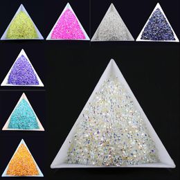 10000pcs bag SS6 2mm Many Colour Jelly AB Resin Crystal Rhinestones FlatBack Super Glitter Nail Art Strass Wedding Decoration Bead 247x