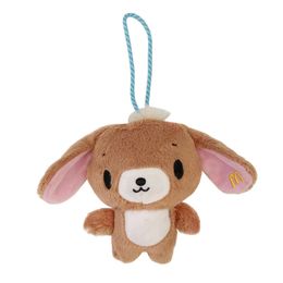 Keychains Lanyards Sugarbunnies Kurousa Plush Keychains Key Chain Catoon Anime Cute Kawaii Brown Bunny Bag Keychain Girls Toys Small Gifts 230718