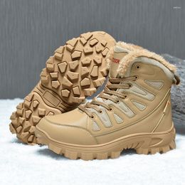 Boots IGxx Winter Mountaineering Men's Snow Sneaker Warm Working Men Footwear Waterproof Plus Size 6.5-13