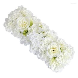 Decorative Flowers 50CM Wedding Road Cited Silk Rose DIY Arched Door Flower Row T Station Decoration Wall